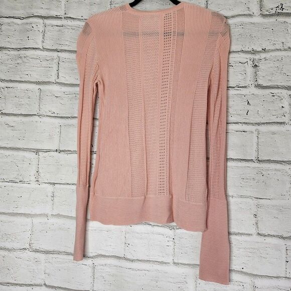 Equipment Femme Laurier Womens Small Eyelet Crewneck Pullover Sweater Stretch - Picture 5 of 12